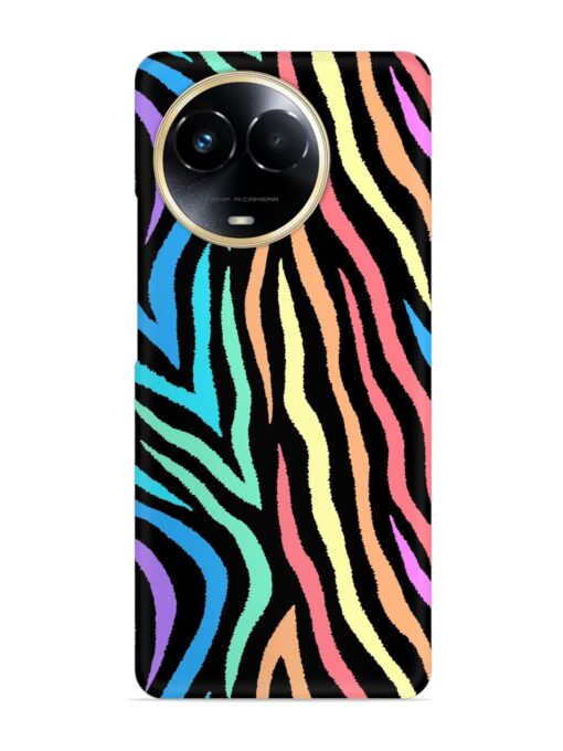 Colorful Abstract Zebra Snap Case for Realme 11 (5G)