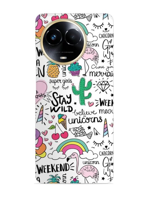 Unicorn Ice Cream Snap Case for Realme 11 (5G)