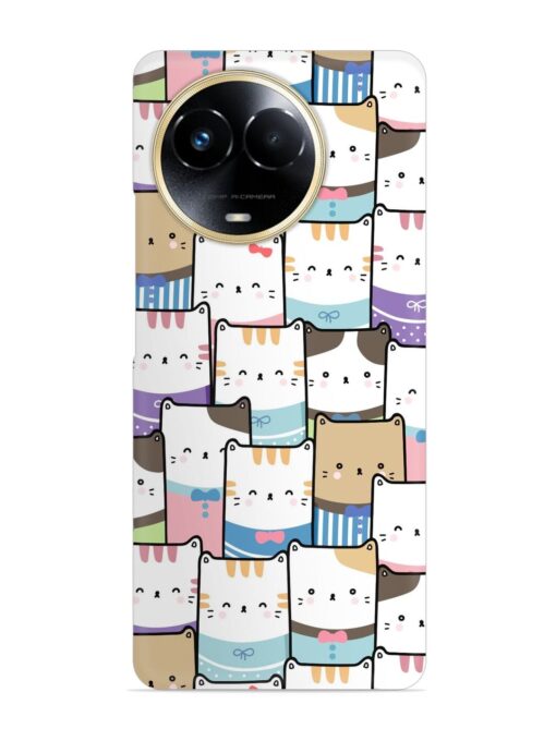 Cute Adorable Cat Snap Case for Realme 11 (5G) Zapvi