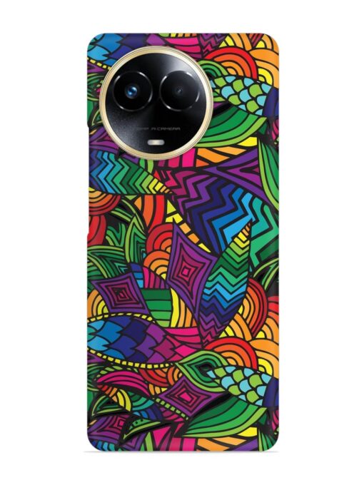 Abstract Multicolor Seamless Snap Case for Realme 11 (5G)