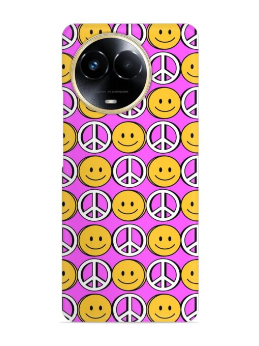 Smiley Face Peace Snap Case for Realme 11 (5G)