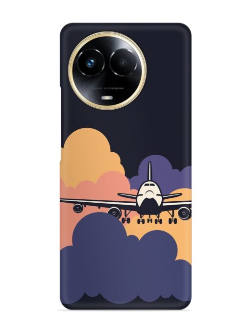 Aeroplane vector Snap Case for Realme 11 (5G) Zapvi