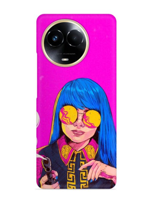 Aesthetic Anime Girl Snap Case for Realme 11 (5G) Zapvi