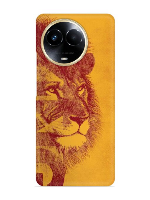 Gold Lion Crown Art Snap Case for Realme 11 (5G)