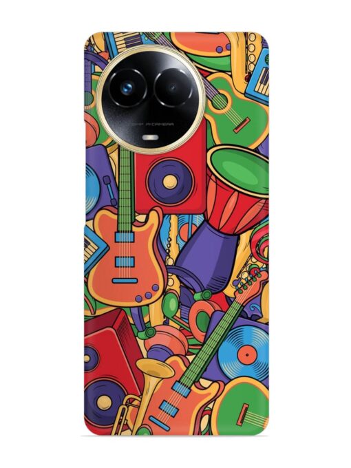 Colorful Music Art Snap Case for Realme 11 (5G)