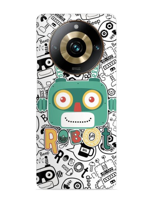 Robot Modern Seamless Pattern Snap Case for Realme 11 Pro (5G) Zapvi