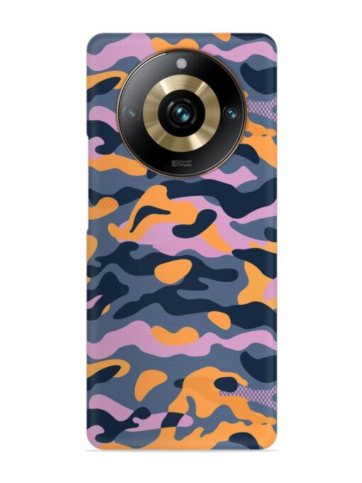 Camouflage Army Military English Orange Art Snap Case for Realme 11 Pro (5G) Zapvi