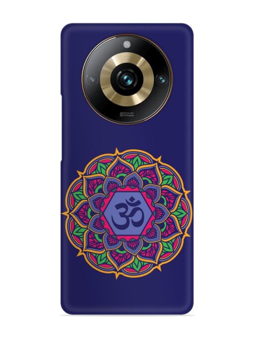 Om Mandala Art Blue Snap Case for Realme 11 Pro (5G) Zapvi