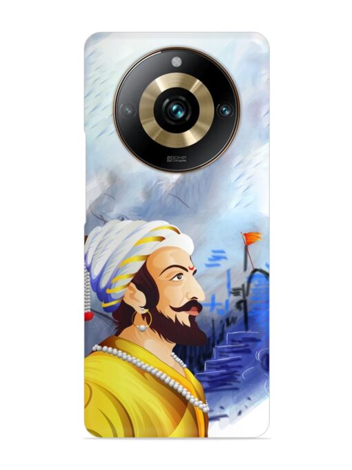 Shivaji Maharaj Color Paint Art Snap Case for Realme 11 Pro (5G) Zapvi