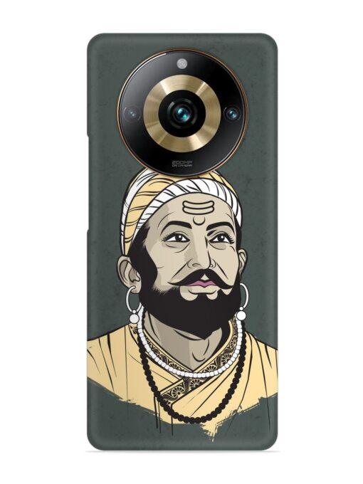 Shivaji Maharaj Vector Art Snap Case for Realme 11 Pro (5G) Zapvi