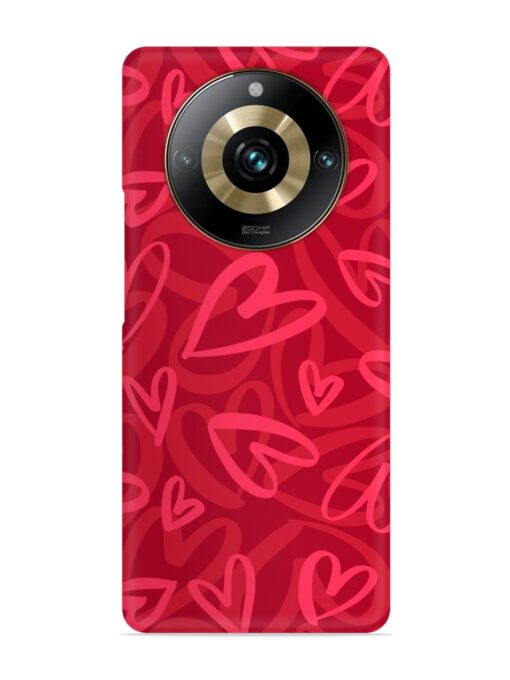 Seamless Romantic Pattern Snap Case for Realme 11 Pro (5G) Zapvi