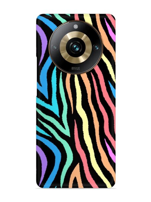 Colorful Abstract Zebra Snap Case for Realme 11 Pro (5G) Zapvi