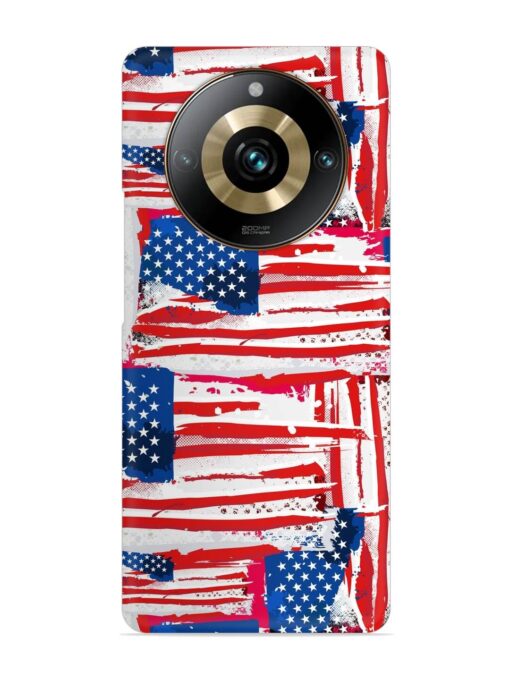 Usa Flag Seamless Snap Case for Realme 11 Pro (5G) Zapvi