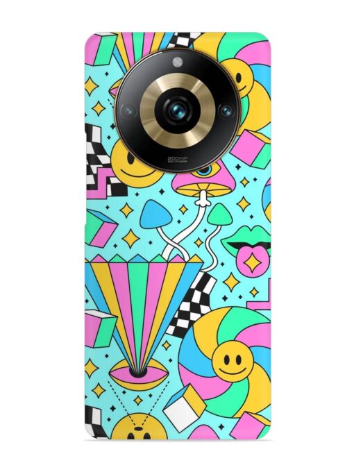 Trippy Rainbow 60S Snap Case for Realme 11 Pro (5G) Zapvi