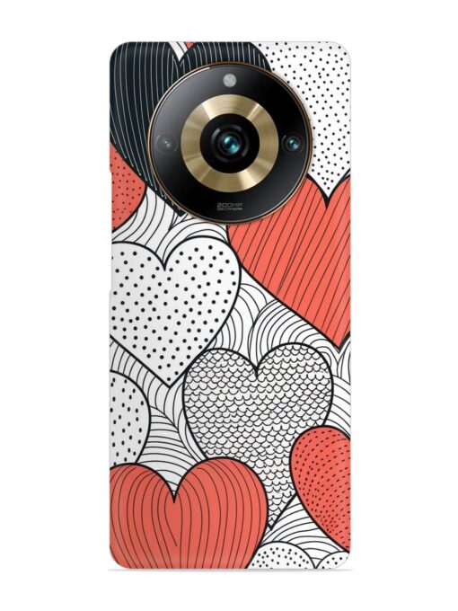 Girly Heart Seamless Snap Case for Realme 11 Pro (5G) Zapvi