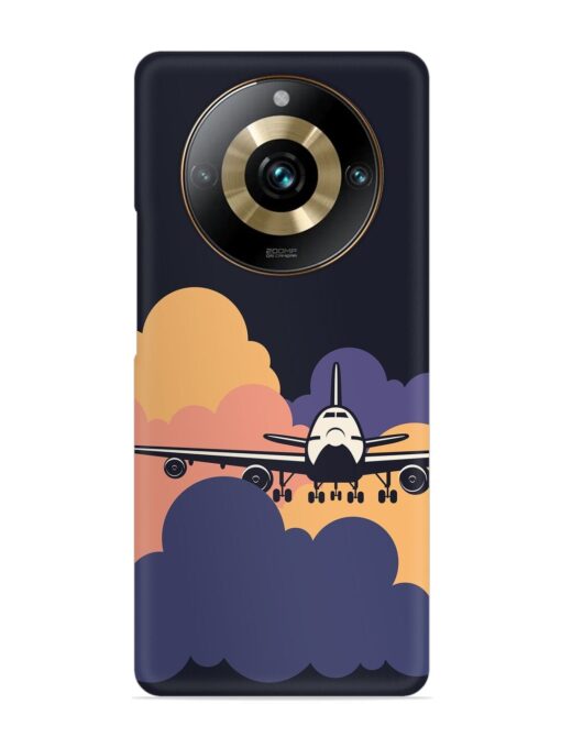 Aeroplane vector Snap Case for Realme 11 Pro (5G) Zapvi