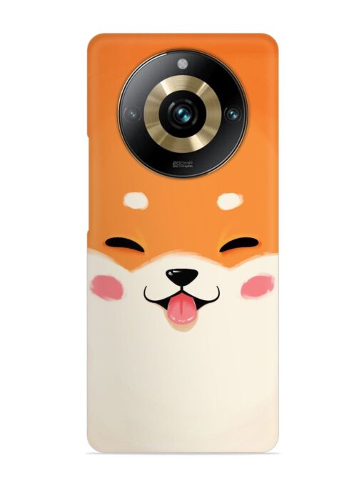 Cute Dog Face Vector Snap Case for Realme 11 Pro Plus (5G) Zapvi