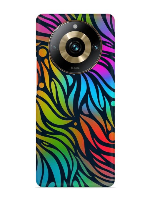 Abstract Leaf Design Snap Case for Realme 11 Pro Plus (5G) Zapvi