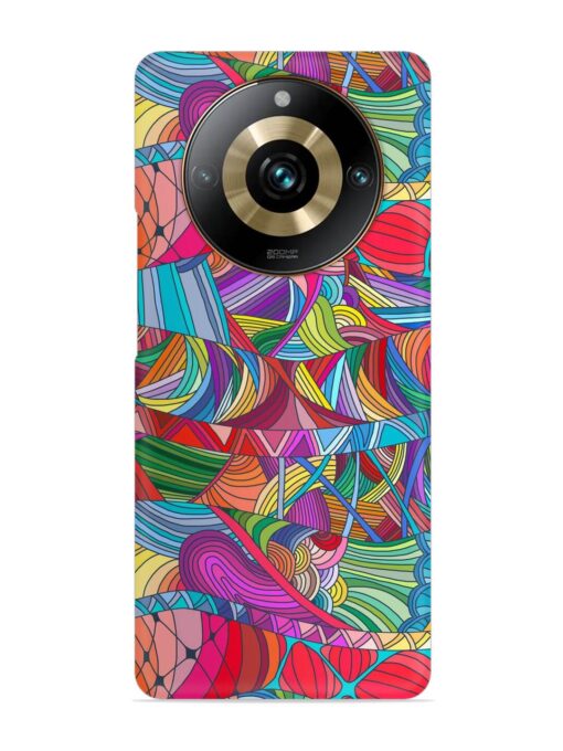 Seamless Patterns Hand Drawn Snap Case for Realme 11 Pro Plus (5G) Zapvi