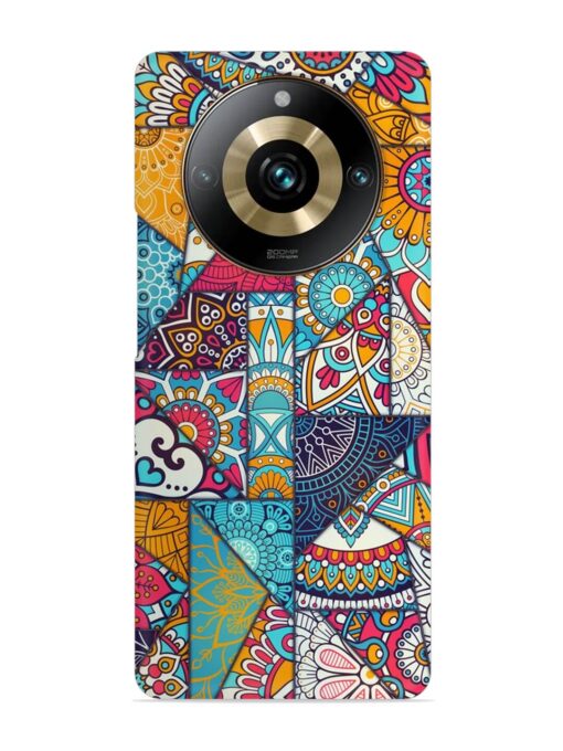 Patchwork Pattern Vintage Snap Case for Realme 11 Pro Plus (5G) Zapvi