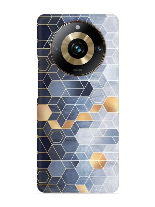 Geometric Abstraction Hexagons Snap Case for Realme 11 Pro Plus (5G) Zapvi