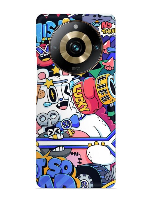 Universal Doodle Snap Case for Realme 11 Pro Plus (5G)