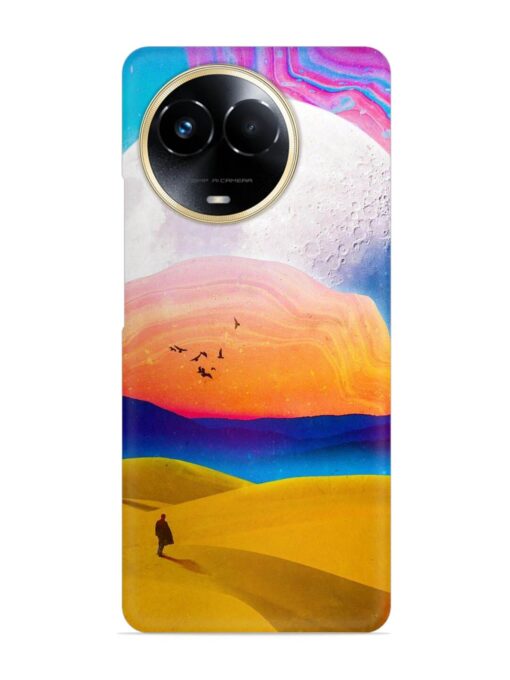 Sandy Desert Snap Case for Realme 11X (5G) Zapvi