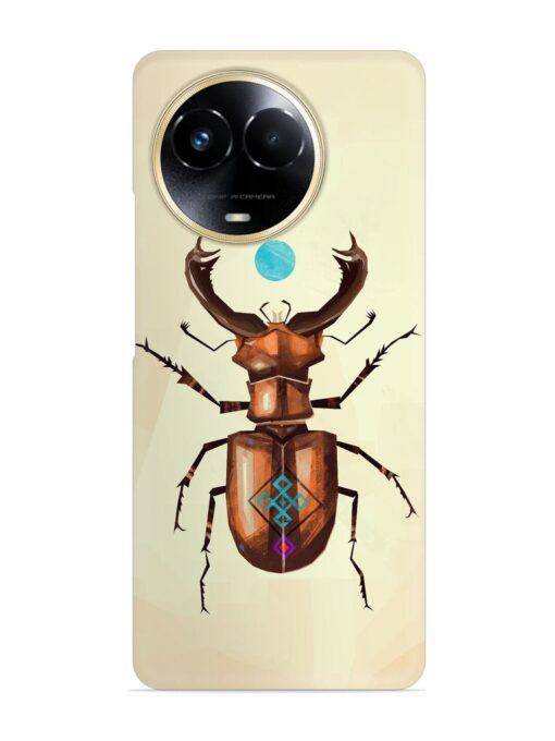 Stag Beetle Vector Snap Case for Realme 11X (5G)