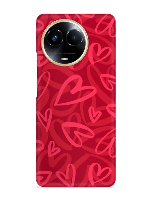 Seamless Romantic Pattern Snap Case for Realme 11X (5G)