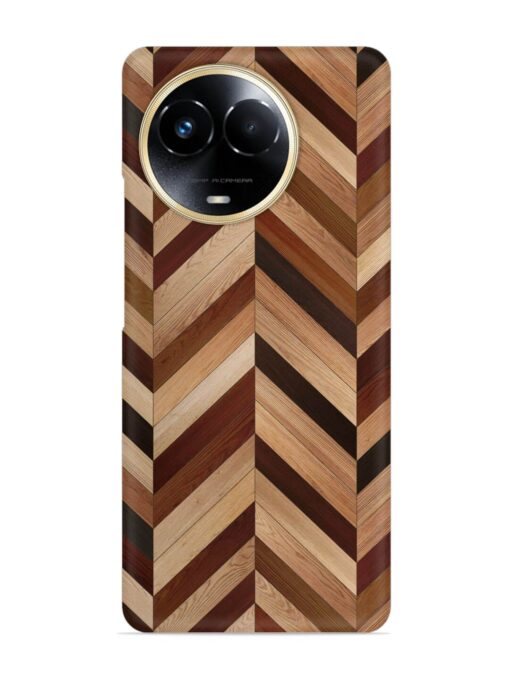 Seamless Wood Parquet Snap Case for Realme 11X (5G) Zapvi