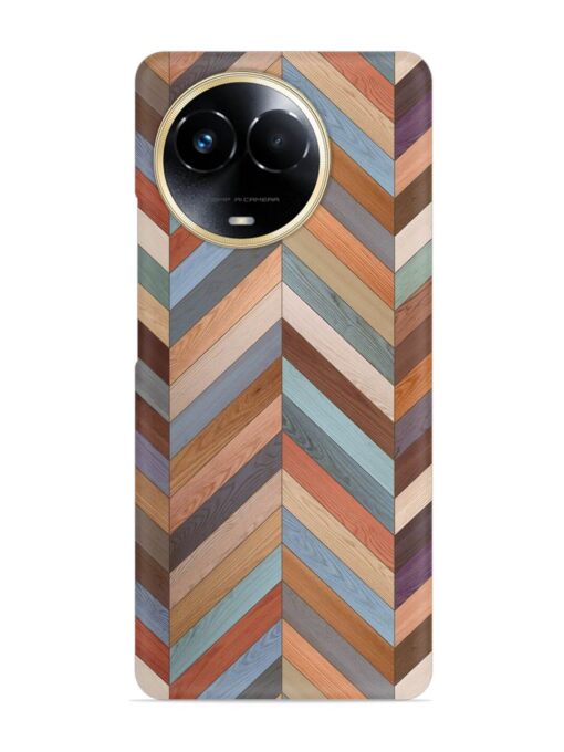 Seamless Wood Parquet Snap Case for Realme 11X (5G) Zapvi