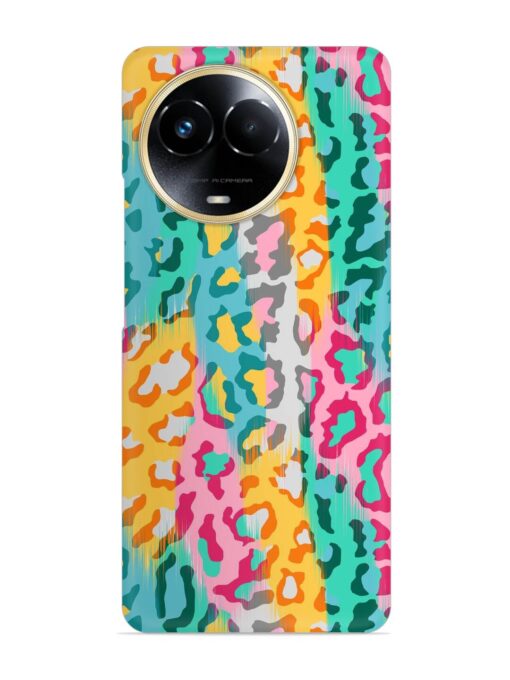 Seamless Vector Colorful Snap Case for Realme 11X (5G)