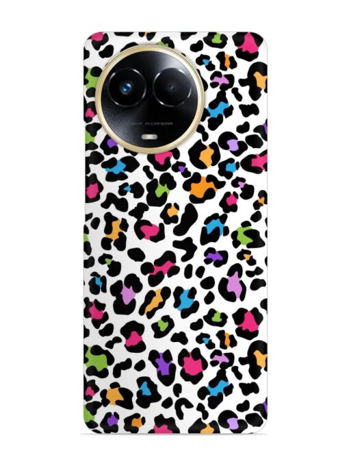 Seamless Leopard Pattern Snap Case for Realme 11X (5G) Zapvi