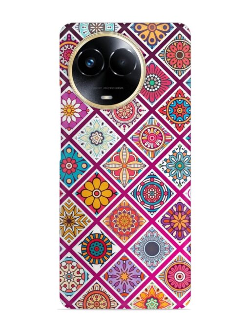 Seamless Tile Pattern Snap Case for Realme 11X (5G) Zapvi