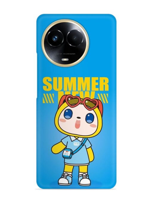 Summer Mew Cartoon Snap Case for Realme 11X (5G)