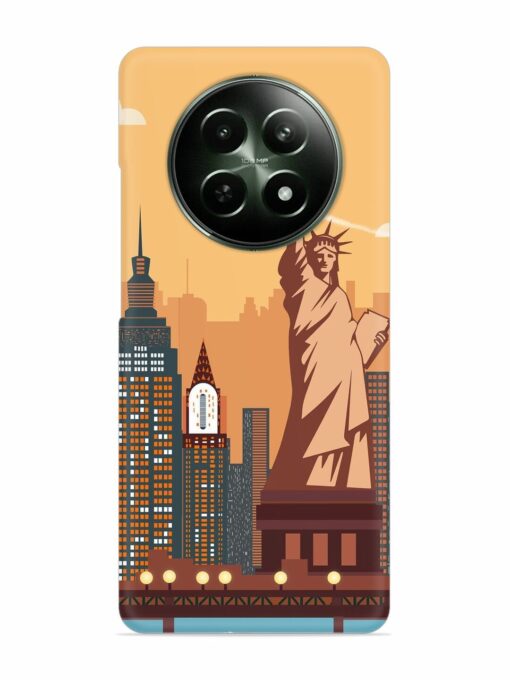 New York Statue Of Liberty Architectural Scenery Snap Case for Realme 12 (5G)