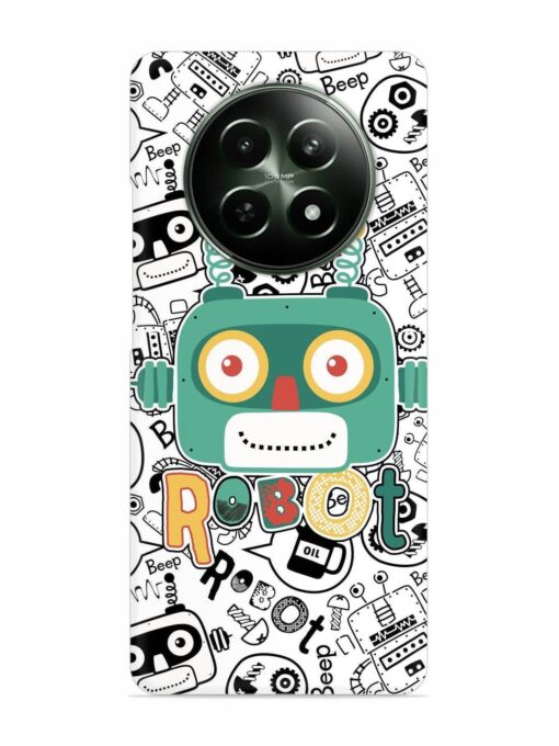 Robot Modern Seamless Pattern Snap Case for Realme 12 (5G) Zapvi