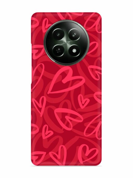 Seamless Romantic Pattern Snap Case for Realme 12 (5G) Zapvi