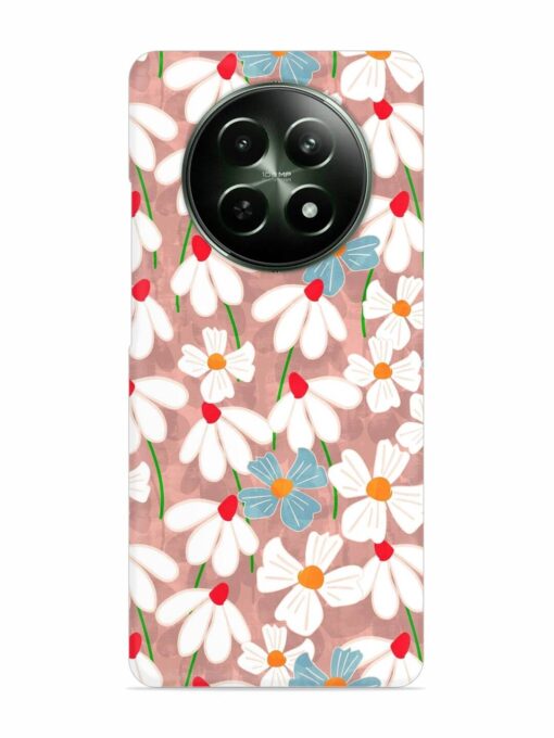 Abstract Petal Flowers Snap Case for Realme 12 (5G) Zapvi