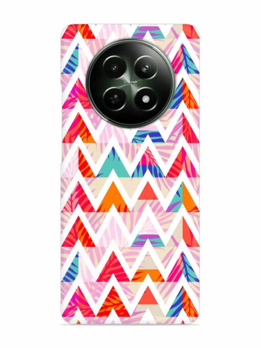 Abstract Triangle Background Snap Case for Realme 12 (5G) Zapvi