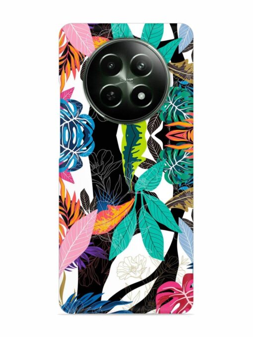 Floral Pattern Bright Snap Case for Realme 12 (5G)