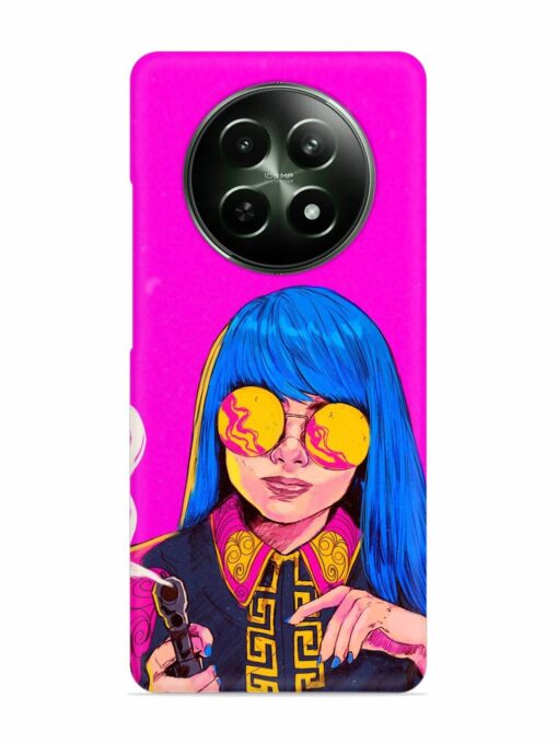 Aesthetic Anime Girl Snap Case for Realme 12 (5G)