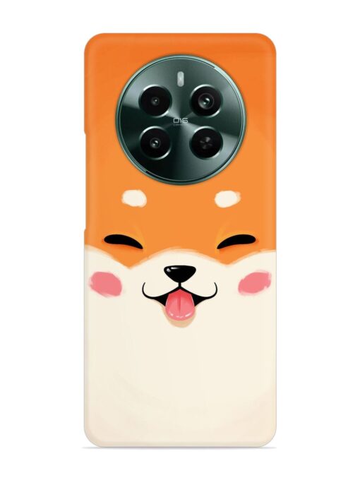 Cute Dog Face Vector Snap Case for Realme 12 Plus (5G) Zapvi