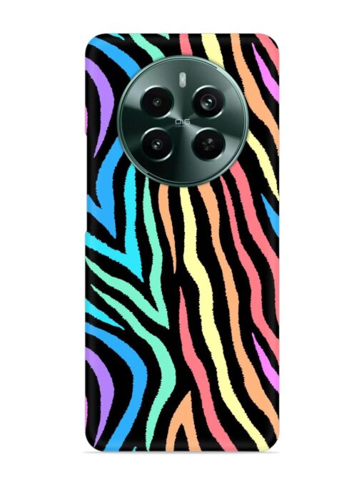 Colorful Abstract Zebra Snap Case for Realme 12 Plus (5G)