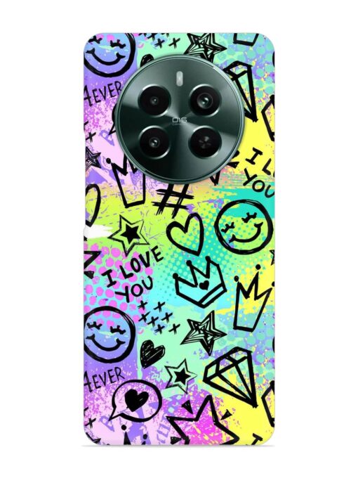 Bright Seamless Pattern Snap Case for Realme 12 Plus (5G)