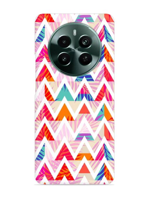 Abstract Triangle Background Snap Case for Realme 12 Plus (5G) Zapvi