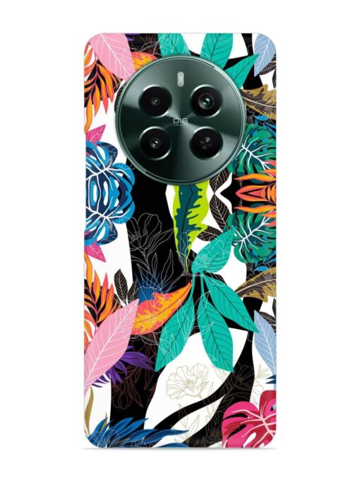 Floral Pattern Bright Snap Case for Realme 12 Plus (5G)