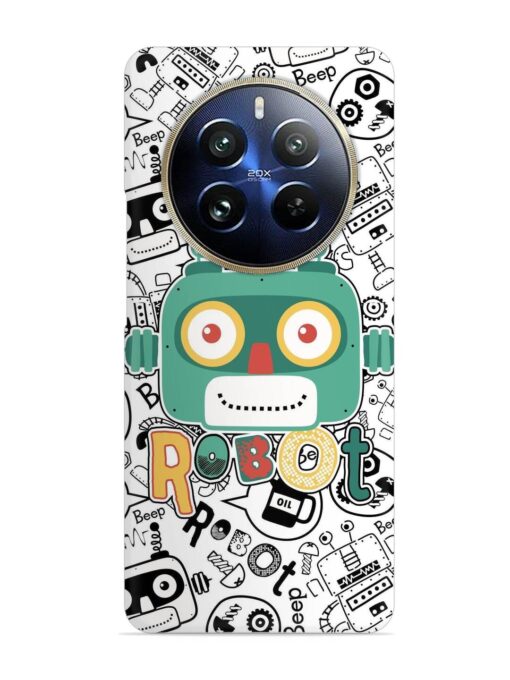 Robot Modern Seamless Pattern Snap Case for Realme 12 Pro (5G)