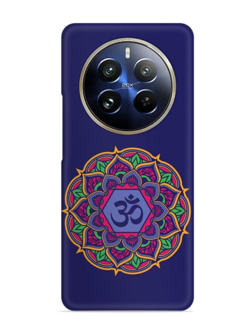 Om Mandala Art Blue Snap Case for Realme 12 Pro (5G)