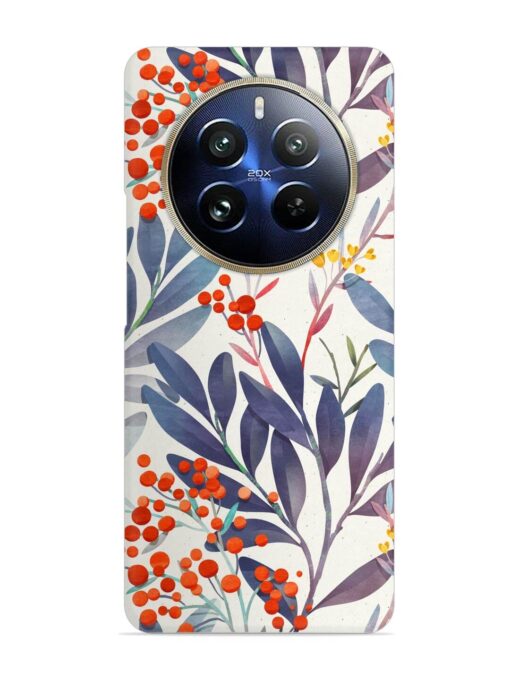 Seamless Floral Pattern Snap Case for Realme 12 Pro (5G)